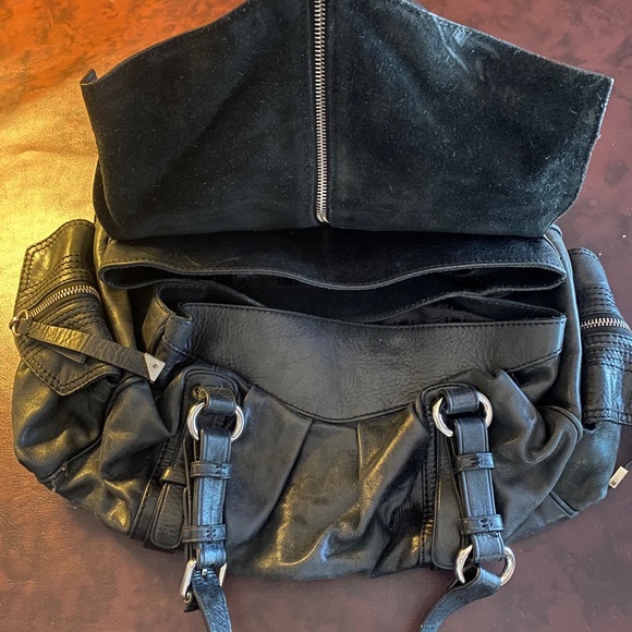 Rich black leather handbag - Picture 5 of 10